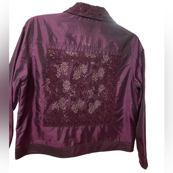Coldwater Creek Plum Color Jacket Purple Size Petite Medium - Picture 4 of 5